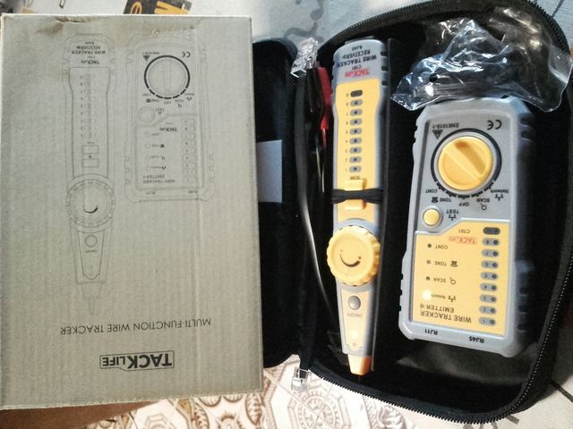 comprobador de redes linia de cableado fibra