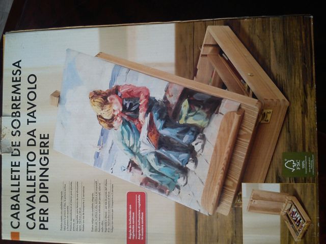 OFERTA!CABALLETE Y CAJA DE PINTOR🎨