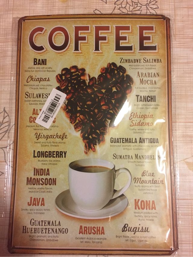 Placa vintage metal 30x20