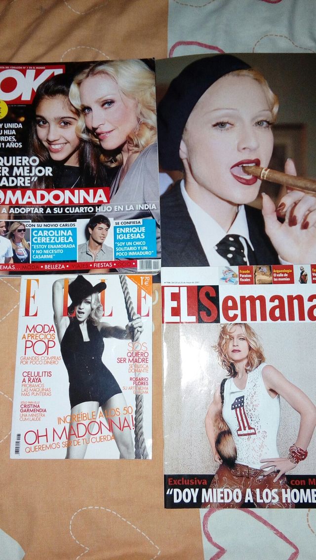 Madonna lote rarezas revistas Dvd postales posters