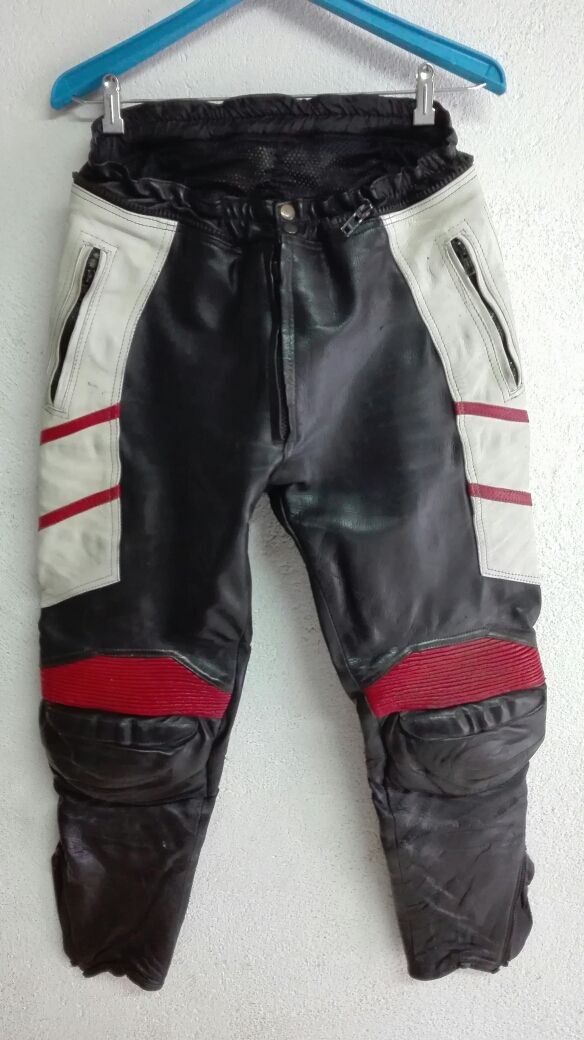 Mono de piel para moto 2 piezas