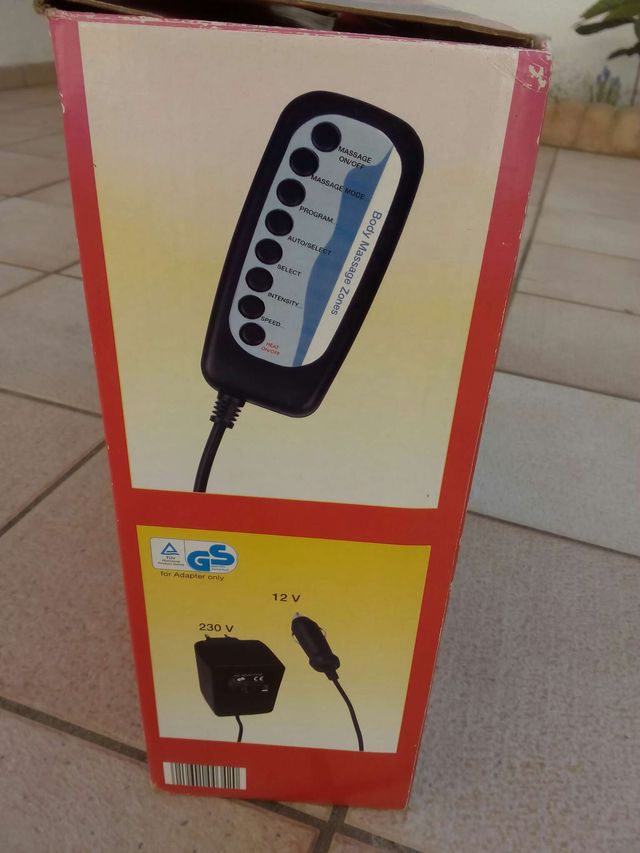 Tapete de massagem incluindo aquecimento de assento