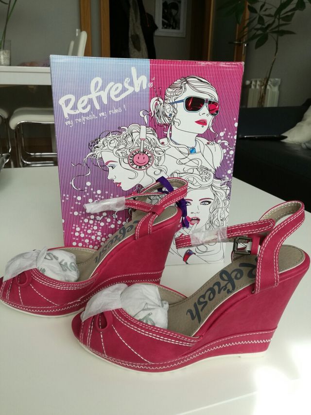 sandalia de cuña .talla 37