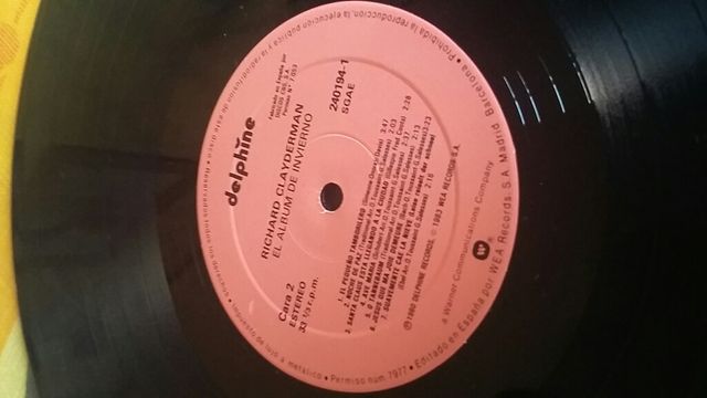 RICHARD CLAYDERMAN - EL ALBUM DE INVIERNO LP