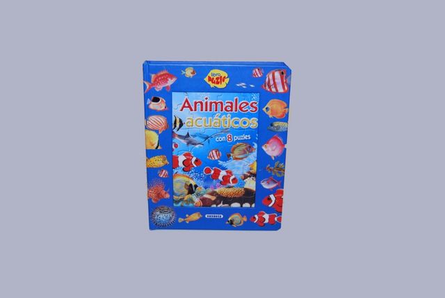 Libro puzzle animales acuáticos