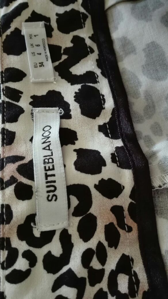 Falda pantalón suite blanco talla 34 nueva