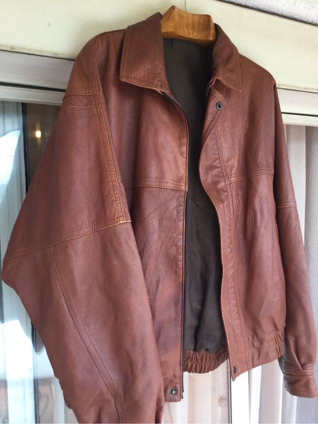 Chaqueta de piel obina