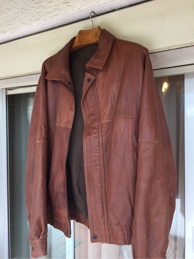 Chaqueta de piel obina