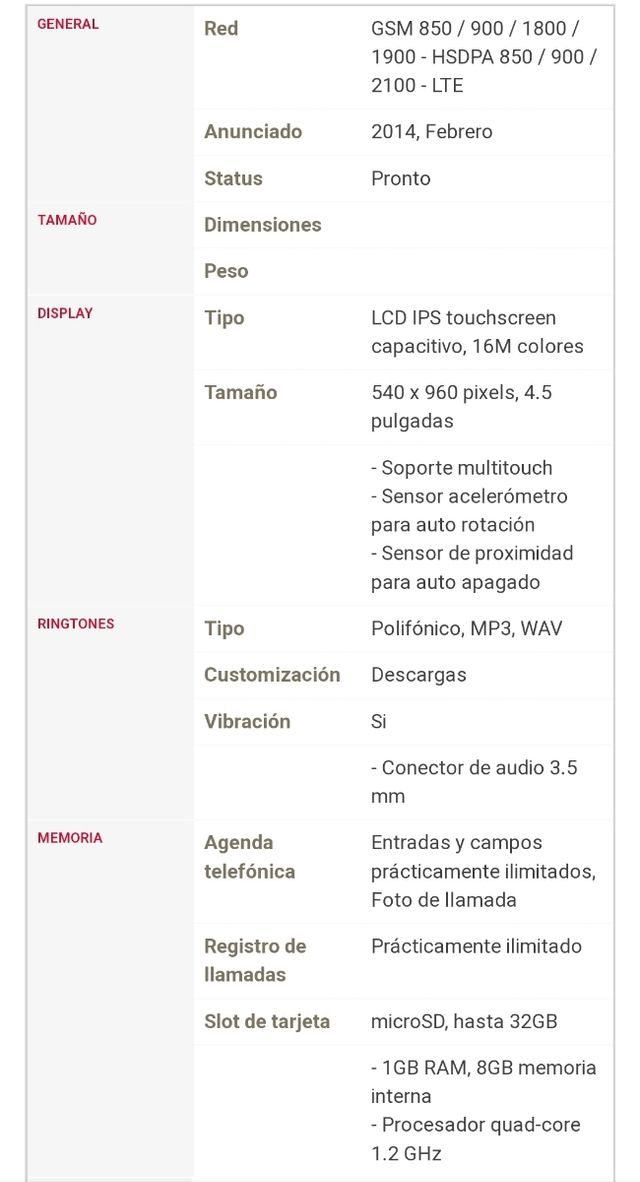 Móvil Orange HUAWEI GOVA