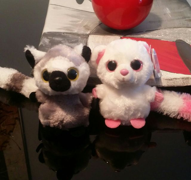 Dos peluches llavero