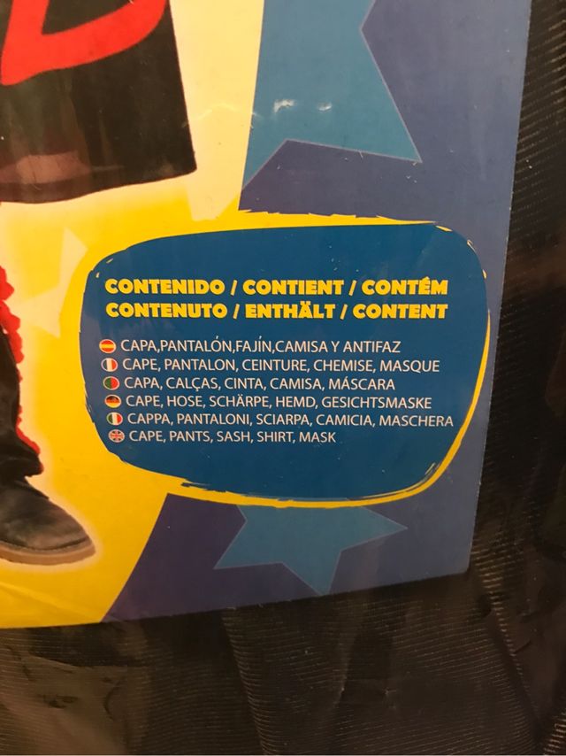 Disfraz “el zorro”