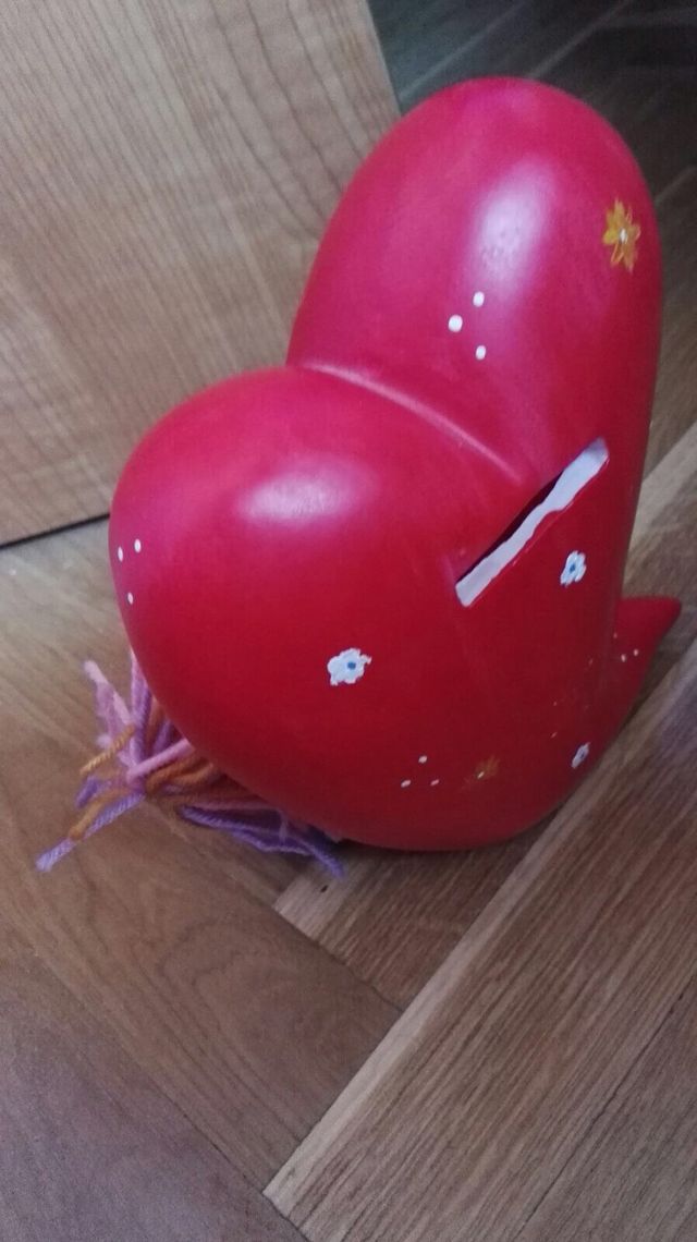 Hucha para regalar en forma de corazón está way