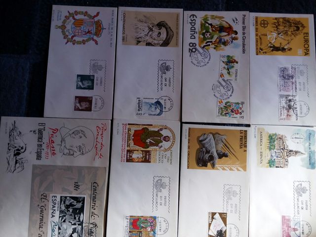 Sobres de primer día. Desde 1979