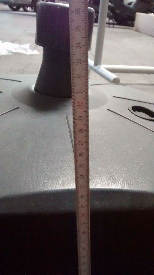 2 Pies de plástico sombrilla!