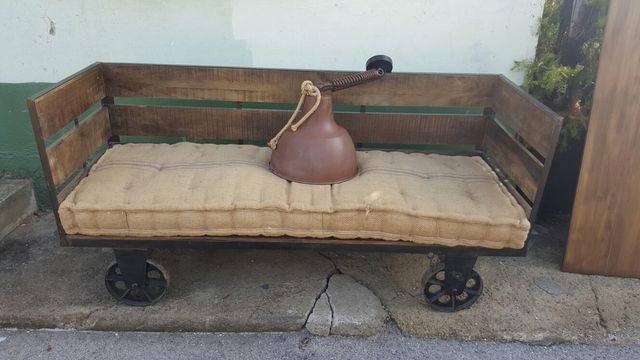 Sofa vagoneta estilo industrial