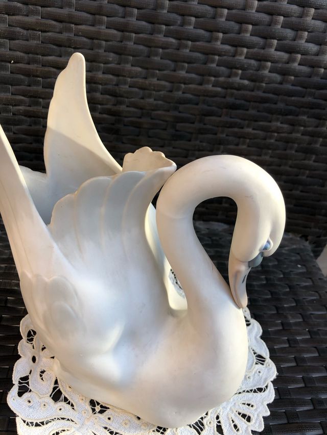 Cisne porcelana antiguo
