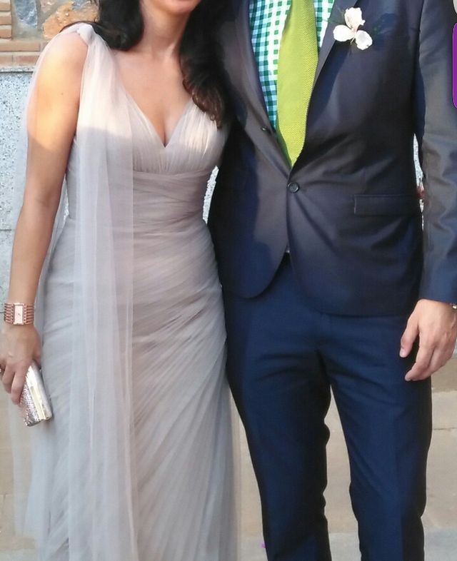 Vestido Pronovias color Stone, talla 38