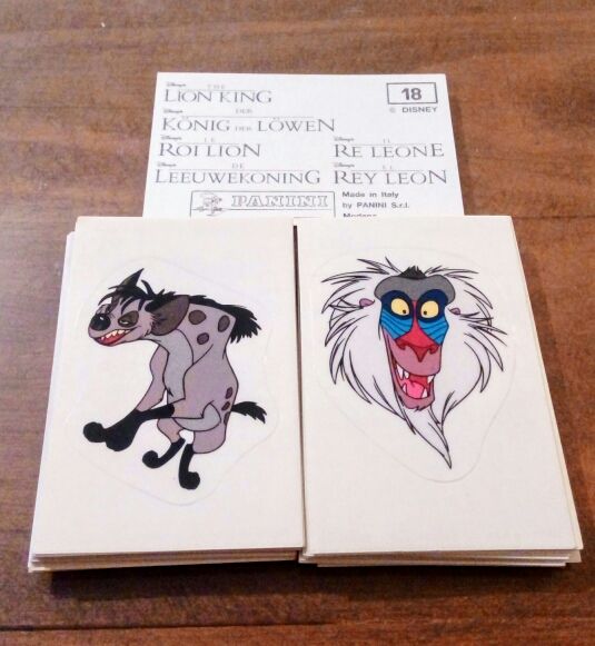 Cromos "El Rey León" de Panini, lote 26 o sueltos