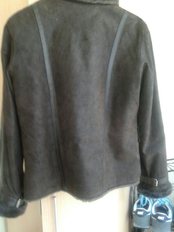 chaqueta piel marron