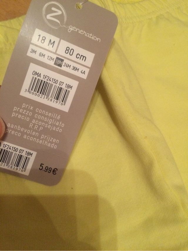 2 Leggins 18 meses NUEVO