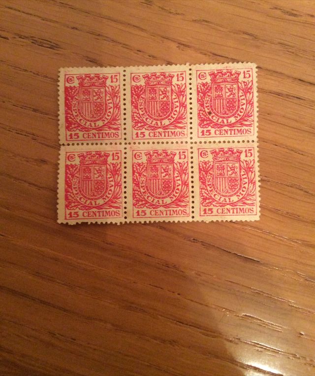 Sellos fiscales usados