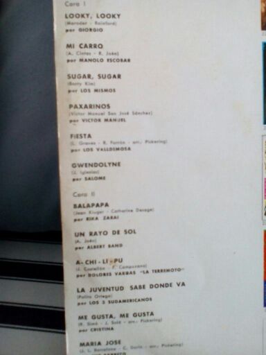 Disco vinilo los Exitos del año