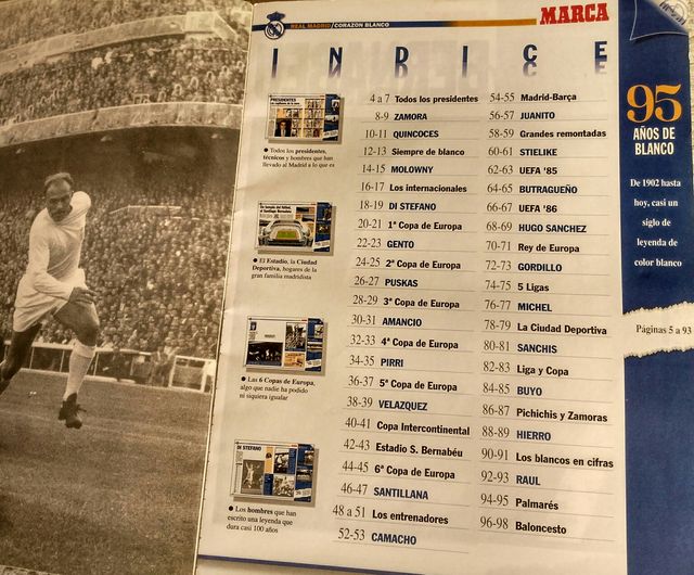 95 años del Real Madrid CORAZON BLANCO
