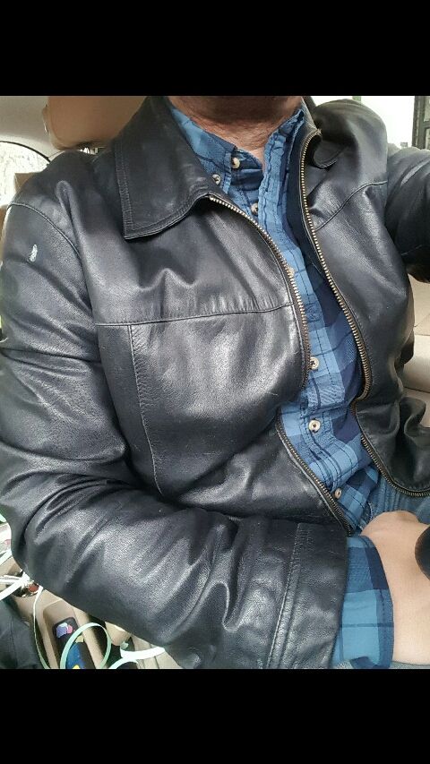 chupa de cuero talla L