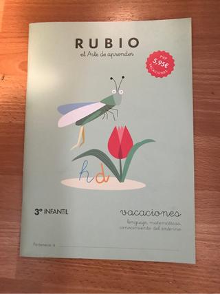 Rubio - el arte de aprender - vacaciones 3r