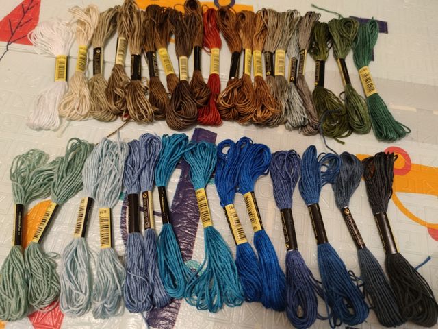 lote 34 Hilos para bordar