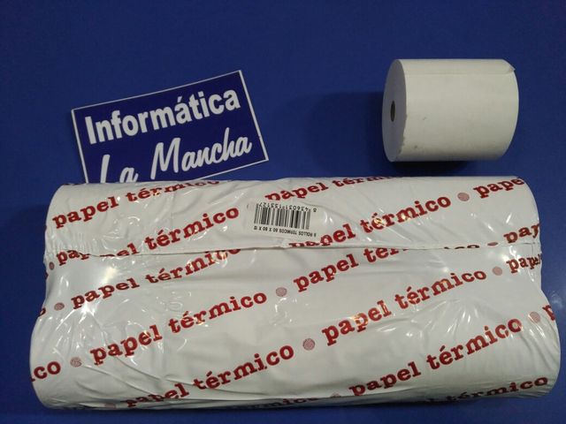 8 rollos papel térmico para tickets