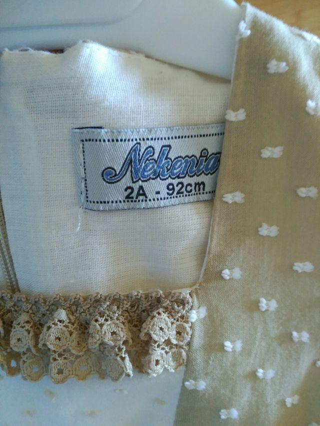 Vestido plumeti niña