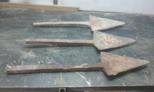 Rejas de arar antiguas