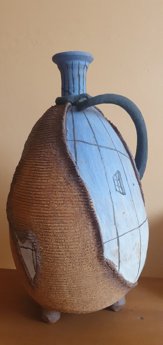 Jarrón decorativo artista nacional