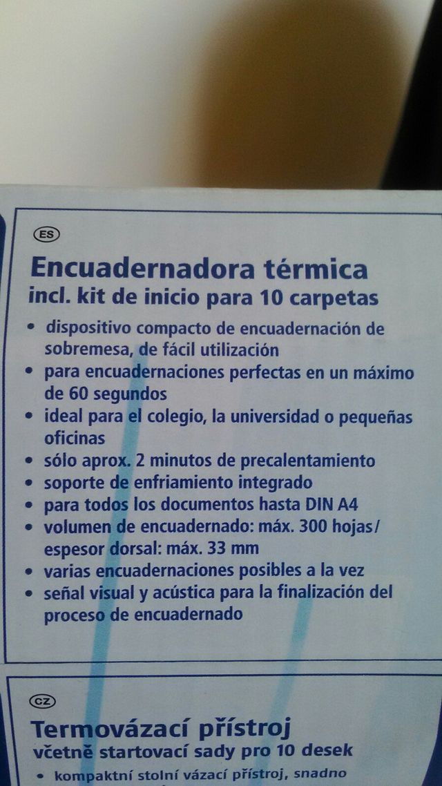 Encuadernadora Térmica
