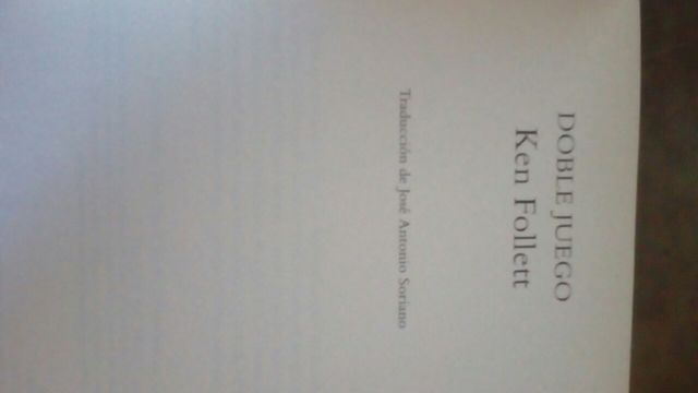 libro lectura doble juego Kent Follett