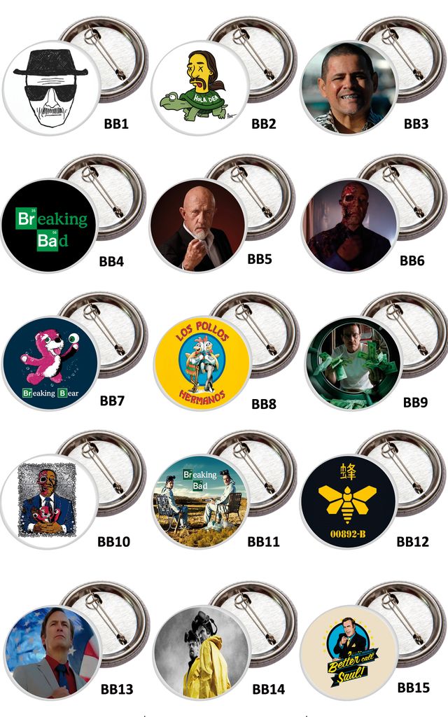 Chapas 38 mm de Breaking Bad