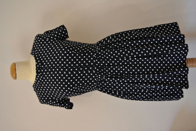 Vestido lunares azul marino - talla 36