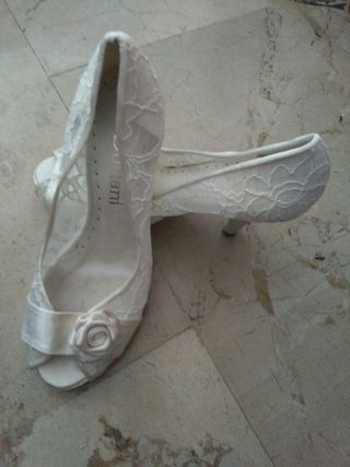 zapatos de novia de segunda mano en terrassa en wallapop