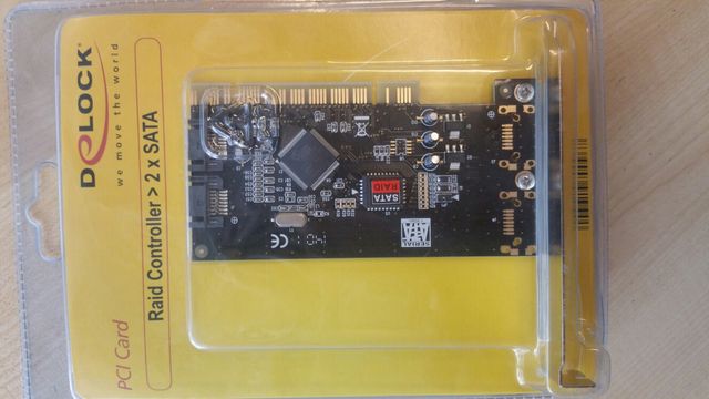 tarjeta pci raid × 2 sata