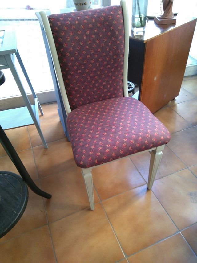 Silla comedor shabby chic de segunda mano por 75 € en Valls en WALLAPOP Silla comedor shabby chic de segunda mano por 75 € en Valls en WALLAPOP