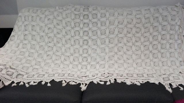 Colcha cama ganchillo