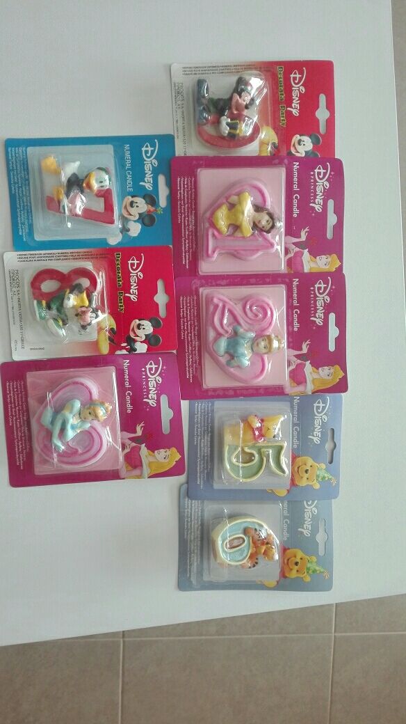 Velas de cumpleaños Disney.