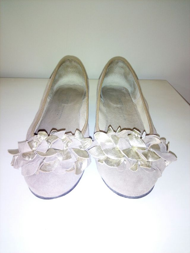 Zapatos piel y ante mujer T 35/35,5