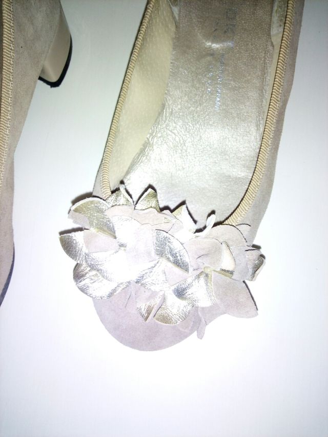 Zapatos piel y ante mujer T 35/35,5