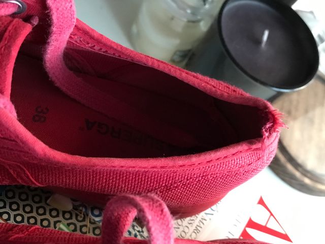 SUPERGA plataforma rojo T.38