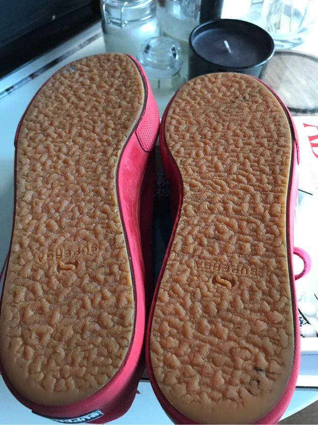 SUPERGA plataforma rojo T.38