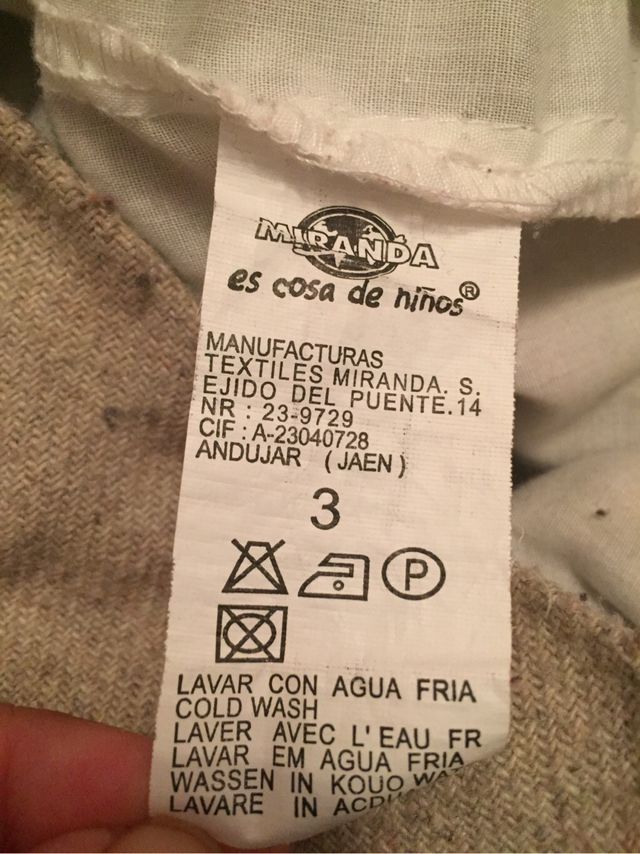 Vestido niña Miranda talla 2-3 años invierno