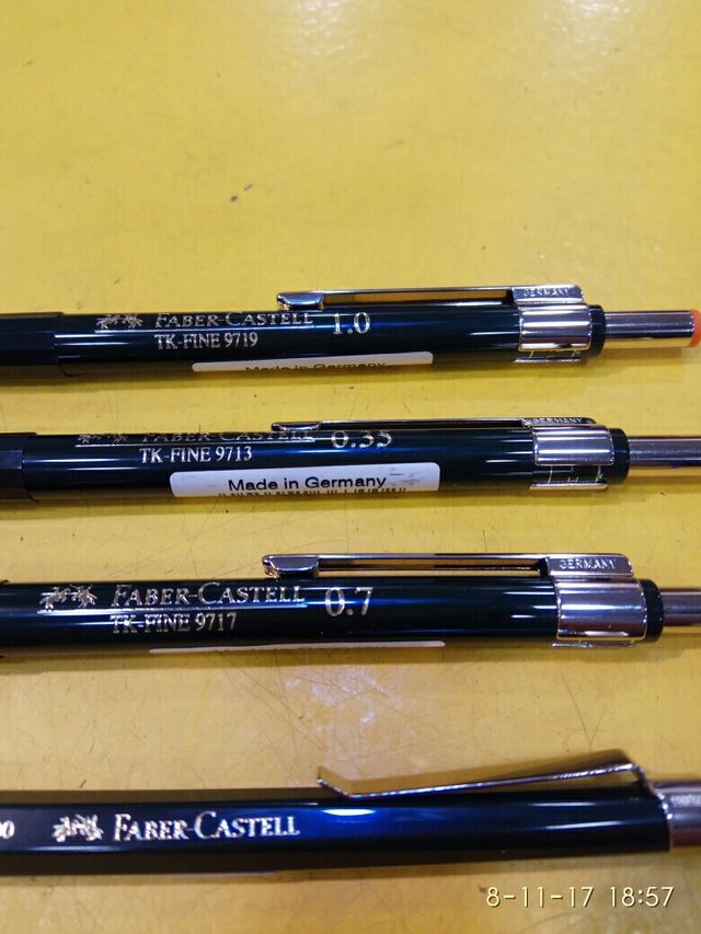 Matita meccanica Faber Castell 0,3 mm, 0,35, 0,5, 0,9,1,2 mm