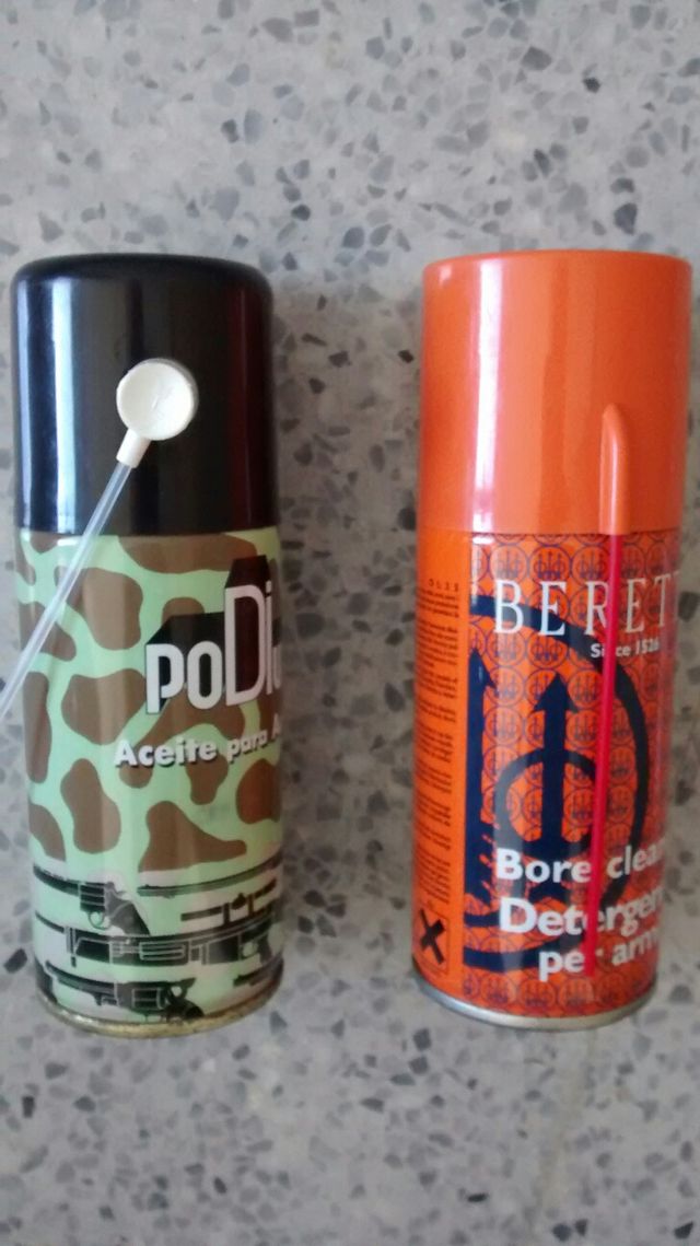 aceite y limpiador para armas